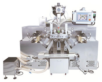 A Large Servo Motor Drving softgel Capsule machine